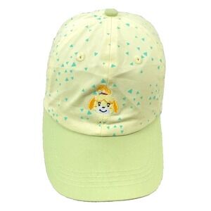 Animal Crossing Hat Cap Strap Back Green Baseball Dad Video Game Isabel Nintendo